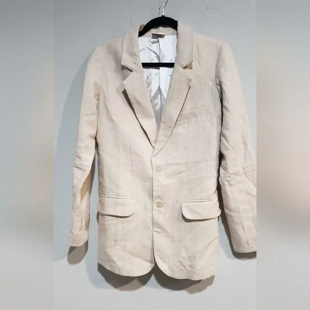 Men's Island Importers Natural Linen Monaco Blazer Jacket